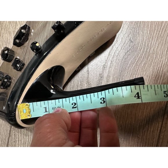 Good American Jeweled Emma Heel smoke new 7 - Picture 7 of 13